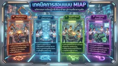 Infographic เทคนิคการสอนแบบ MIAP