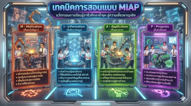 Infographic เทคนิคการสอนแบบ MIAP
