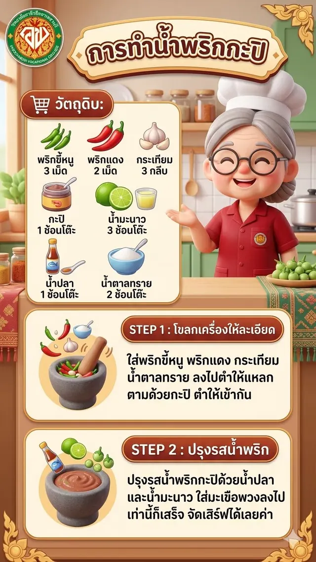Infographic การทำอาหาร