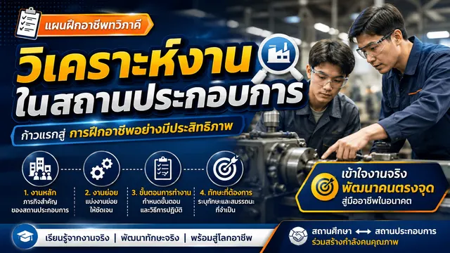 วิเคราะห์งานในสถานประกอบการ (แผนฝึกอาชีพทวิภาคี)