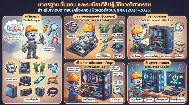 Infographic การประกอบคอมพิวเตอร์
