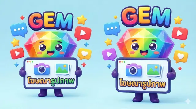 สร้าง Gem โฆษณารูปภาพ