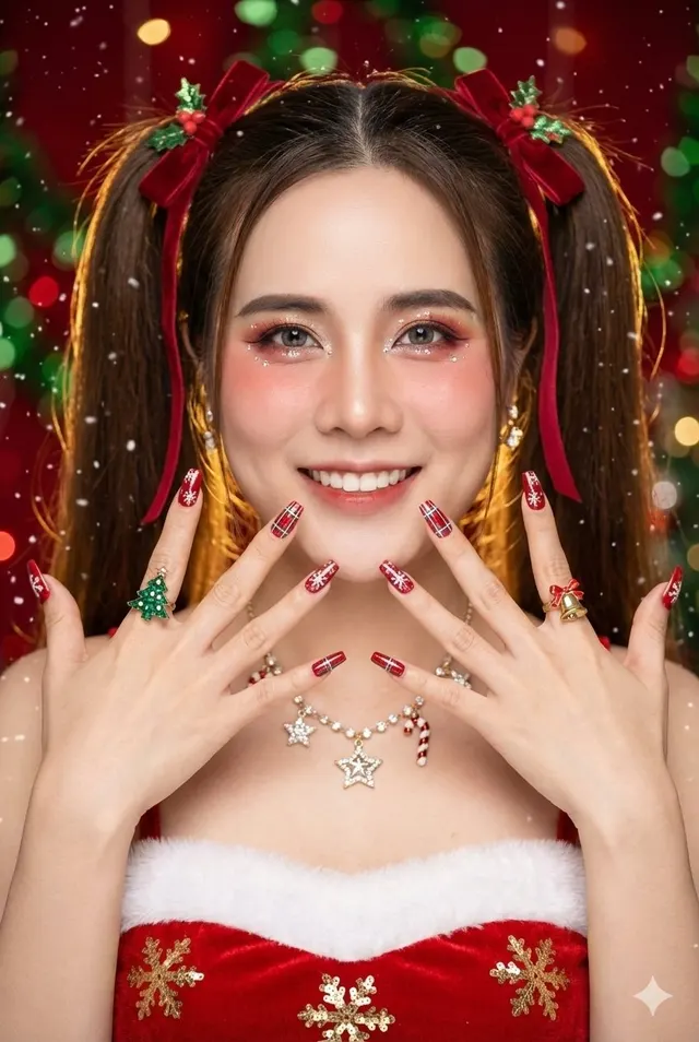 ภาพผู้หญิง คริสต์มาส