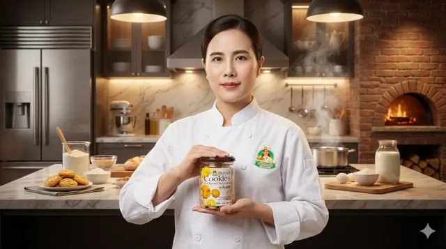นางแบบถือสินค้า