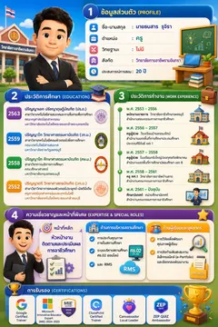 Infographic ประวัติตัวเอง