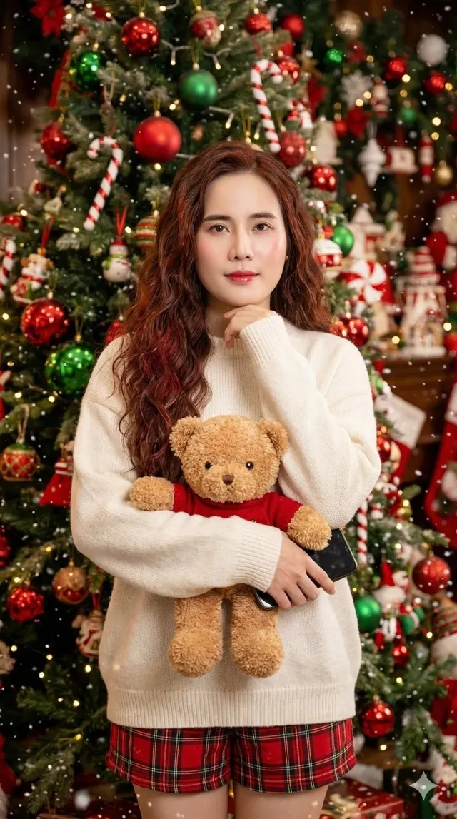 ภาพผู้หญิง คริสต์มาส