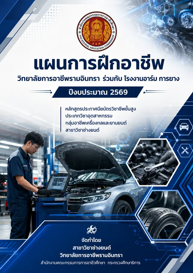 ปกแผนการฝึกอาชีพในสถานประกอบการ