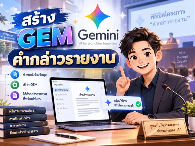 สร้าง GEM คำกล่าวรายงาน
