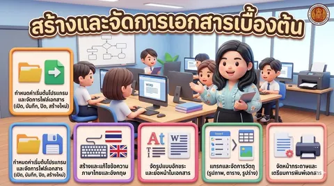 สร้างและจัดการเอกสารเบื้องต้น