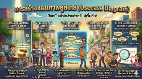 Infographics เรื่องการสร้างแผนภาพยูสเคส