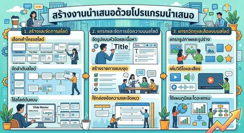 สร้างงานนำเสนอด้วยโปรแกรมนำเสนอ