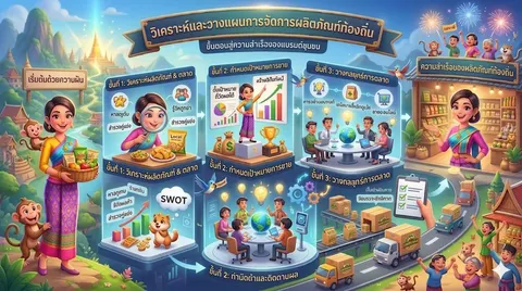 วิเคราะห์และวางแผนการจัดการผลิตภัณฑ์ท้องถิ่น