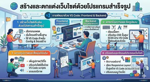 สร้างและตกแต่งเว็บไซต์ด้วยโปรแกรมสำเร็จรูป