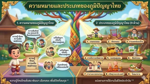 ความหมายและประเภทของภูมิปัญญาไทย