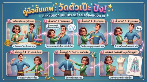 วิธีการและขั้้นตอนการวัดตัว