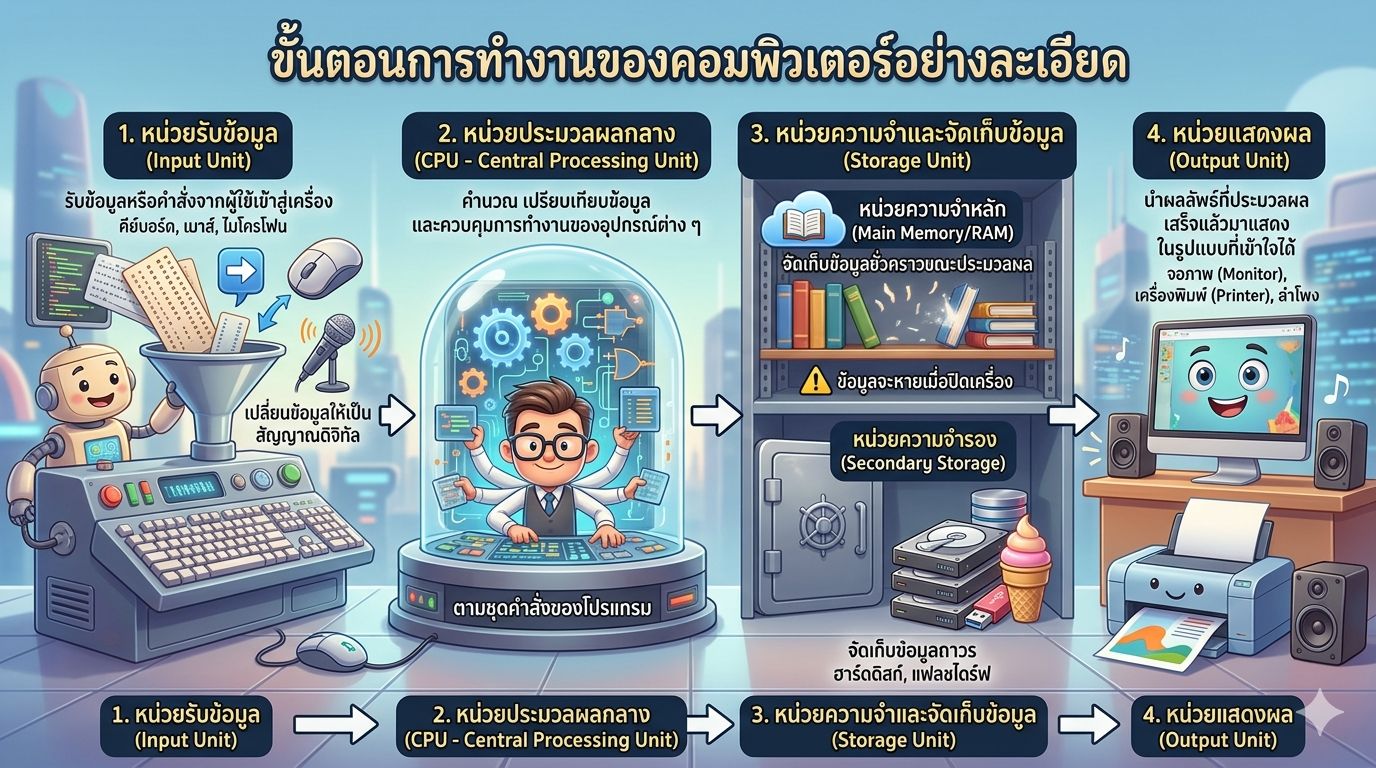 หลักการทำงานคอมพิวเตอร์