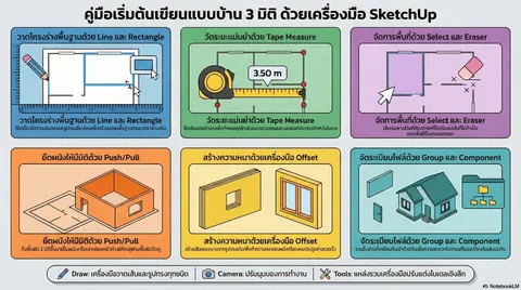 คู่มือเริ่มต้นเขียนแบบบ้าน 3 มิติ