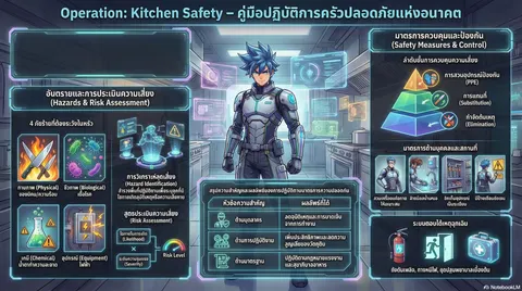 คู่มือปฏิบัติงานครัวที่ปลอดภัย