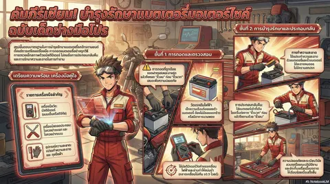บำรุงรักษาแบตเตอรี่มอเตอร์ไซค์