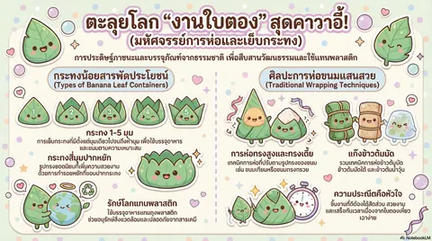 งานใบตอง การห่อ
