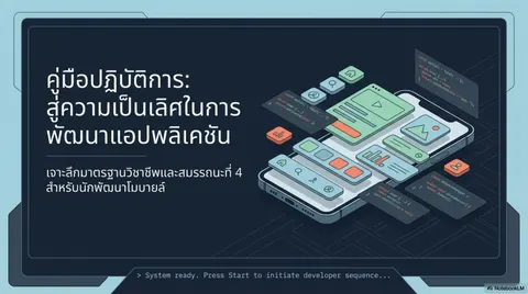 สไลด์นำเสนอ การพัฒนาแอปพลิเคชันมือถือ