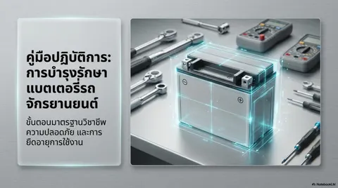 บำรุงรักษาแบตเตอรี่มอเตอร์ไซค์