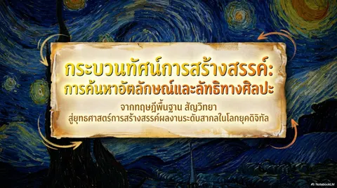 สไลด์นำเสนอจิตรกรรมสร้างสรรค์