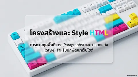 โครงสร้างเเละstyle HTML