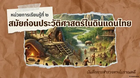 สไลด์นำเสนอ ยุคก่อนประวัติศาสตร์ไทย