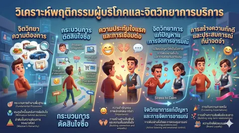 วิเคราะห์พฤติกรรมผู้บริโภคและจิตวิทยาการบริการ 
