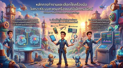 หลักการทำงานและเลือกใช้เครื่องมือวิเคราะห์ระบบควบคุมเครื่องยนต์อิเล็กทรอนิกส์