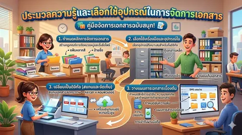ประมวลความรู้และเลือกใช้อุปกรณ์ในการจัดการเอกสาร