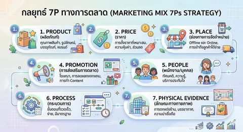 ส่วนประสม 7P’sทางการตลาด