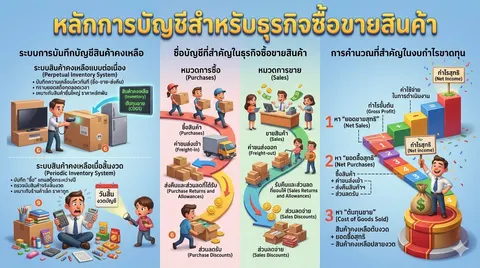 หลักการบัญชีสำหรับธุรกิจซื้อขายสินค้า