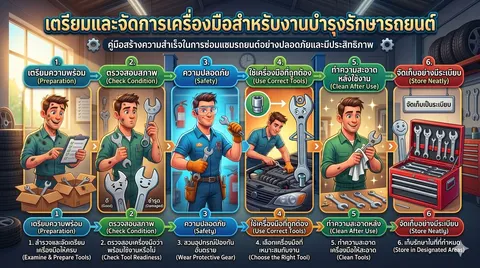 การเครื่องมือสำหรับงานบำรุงรักษารถยนต์