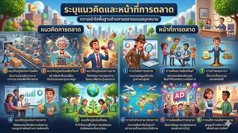 A1-1 ระบุแนวคิดและหน้าที่การตลาด