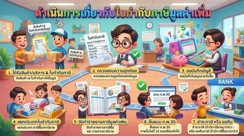 ขั้นตอนเกี่ยวกับใบกำกับภาษี
