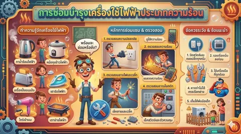 การซ่อมบำรุงเครื่องใช้ไฟฟ้าประเภทความร้อน