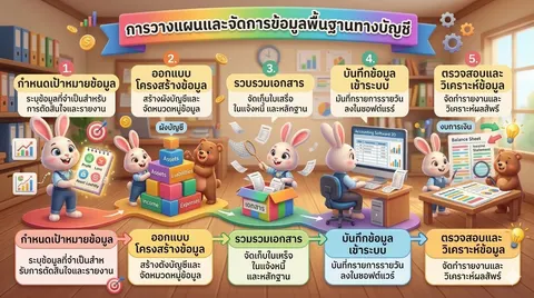 การวางแผนและจัดการข้อมูลพื้นฐานทางบัญชี