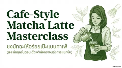 การทำเมนูมัทฉะลาเต้