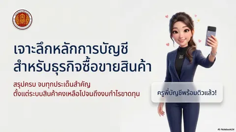 หลักการบัญชีสำหรับธุรกิจซื้อขายสินค้า