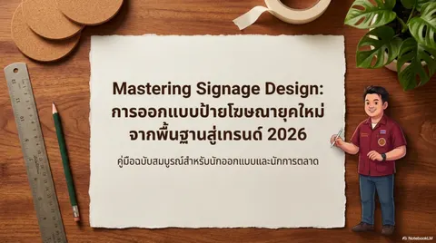 การออกแบบกราฟิกป้ายโฆษณา