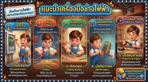 แนะนำเครื่องมือช่างไฟฟ้า
