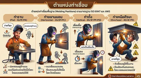 ตำแหน่งท่าเชื่อมพื้นฐาน