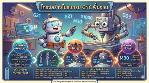 การเขียนโค้ดโปรแกรมเอ็นซีพื้นฐาน