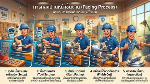 การกลึงปาดหน้าชิ้นงาน