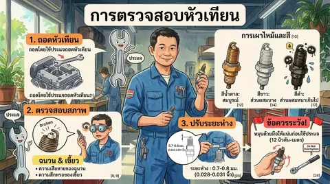 การตรวจสอบหัวเทียน