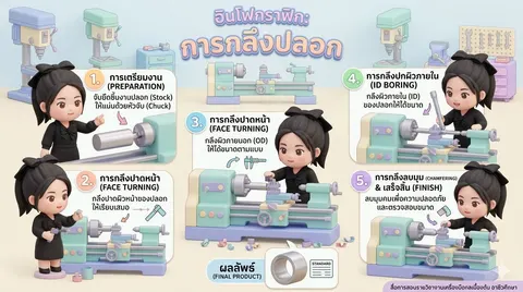 การกลึงปลอก