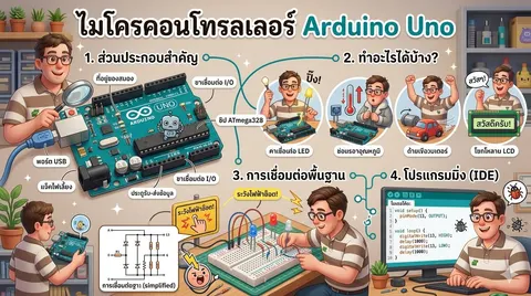 ไมโครคอนโทรเลอร์ Arduino Uno