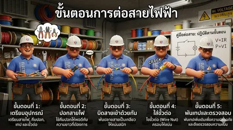 การต่อสายไฟฟ้า